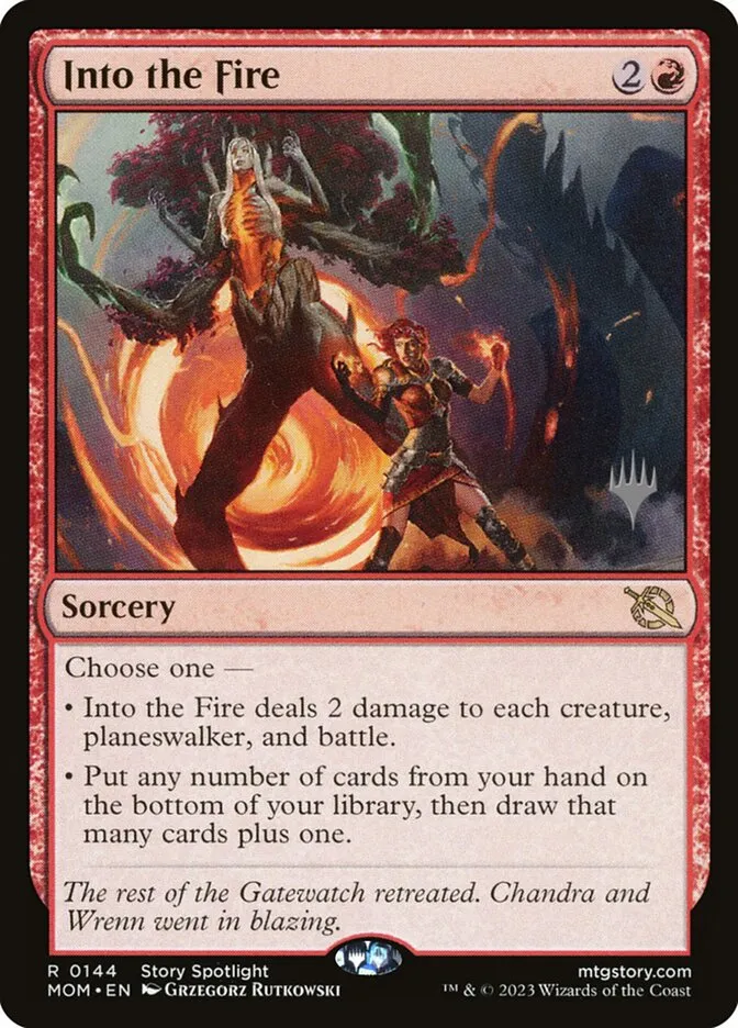 Into the Fire Front Face