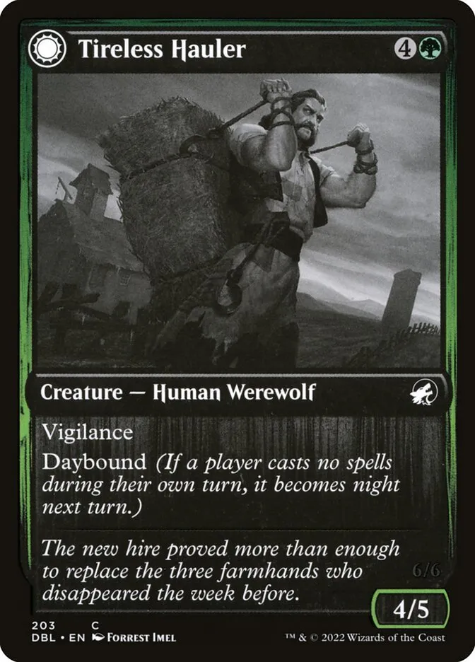 Tireless Hauler // Dire-Strain Brawler Front Face
