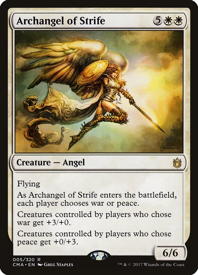 Archangel of Strife Front Face
