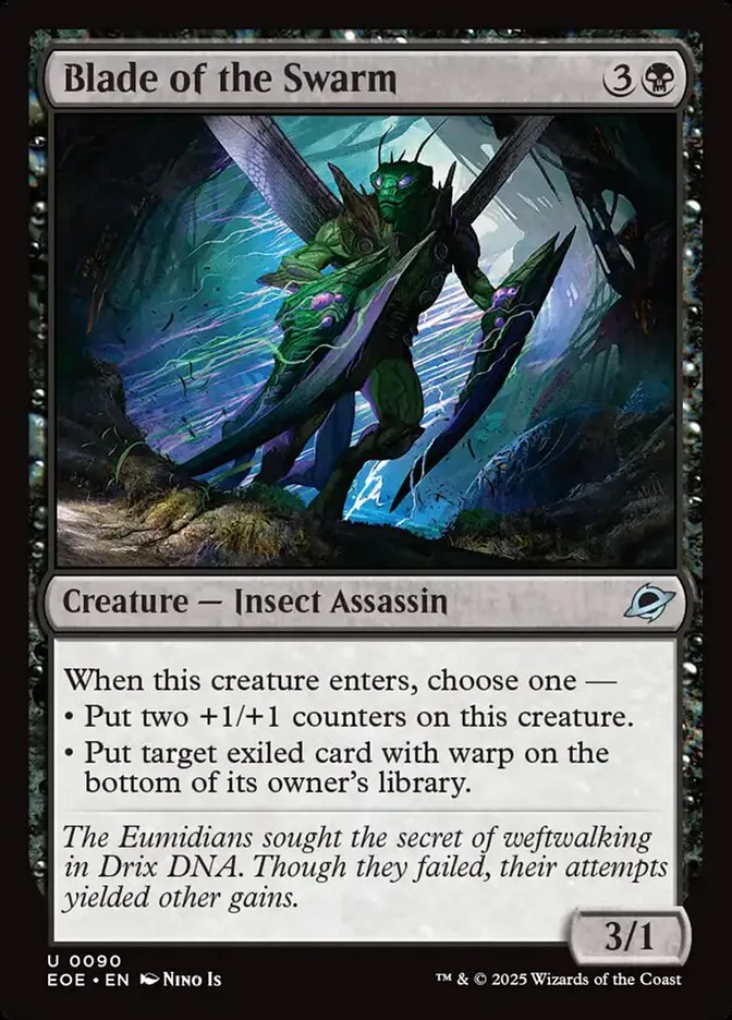 Blade of the Swarm Front Face