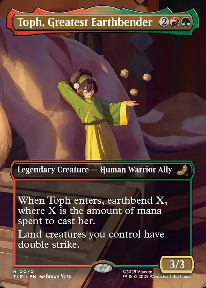 Toph, Greatest Earthbender Front Face