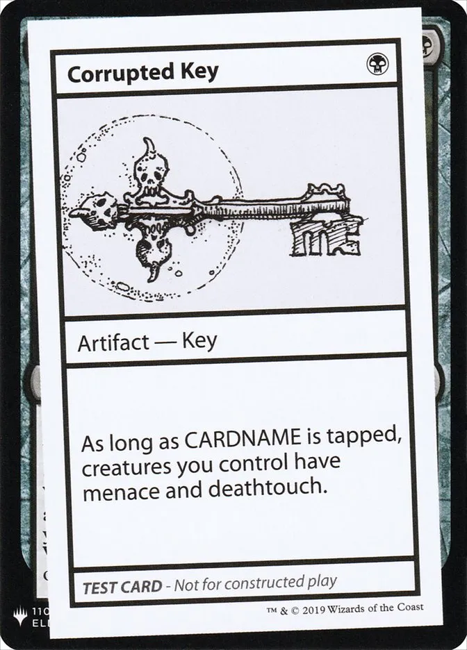 Corrupted Key Front Face