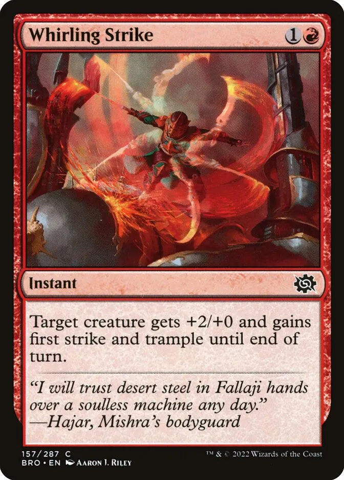 Whirling Strike Front Face