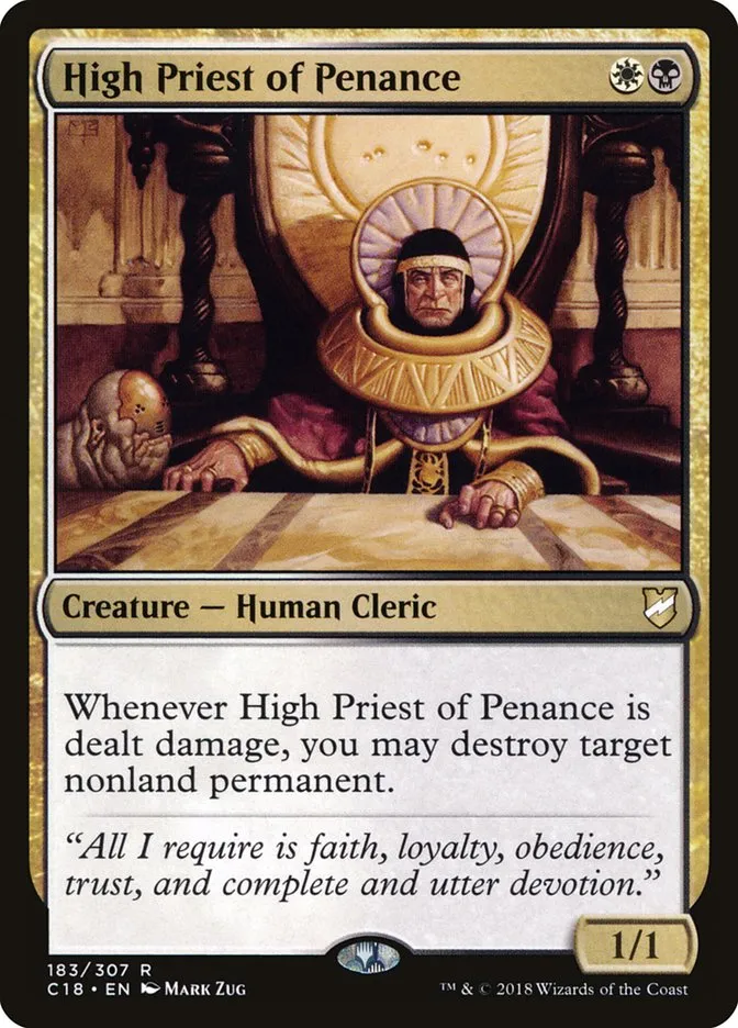 High Priest of Penance Front Face