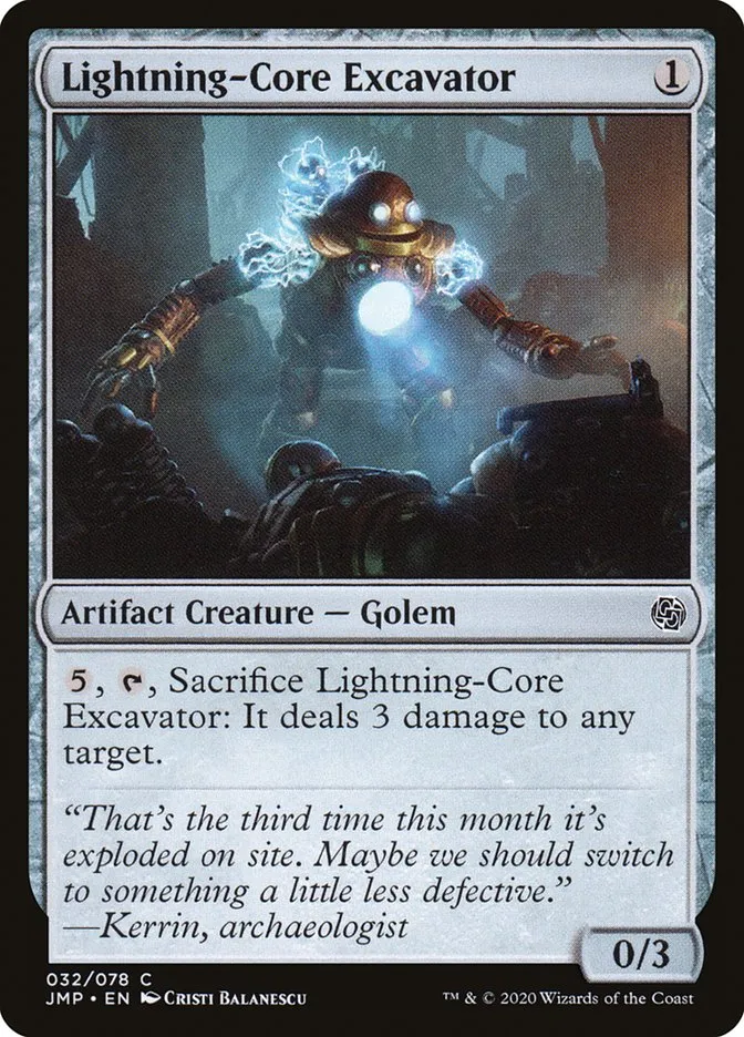 Lightning-Core Excavator Front Face