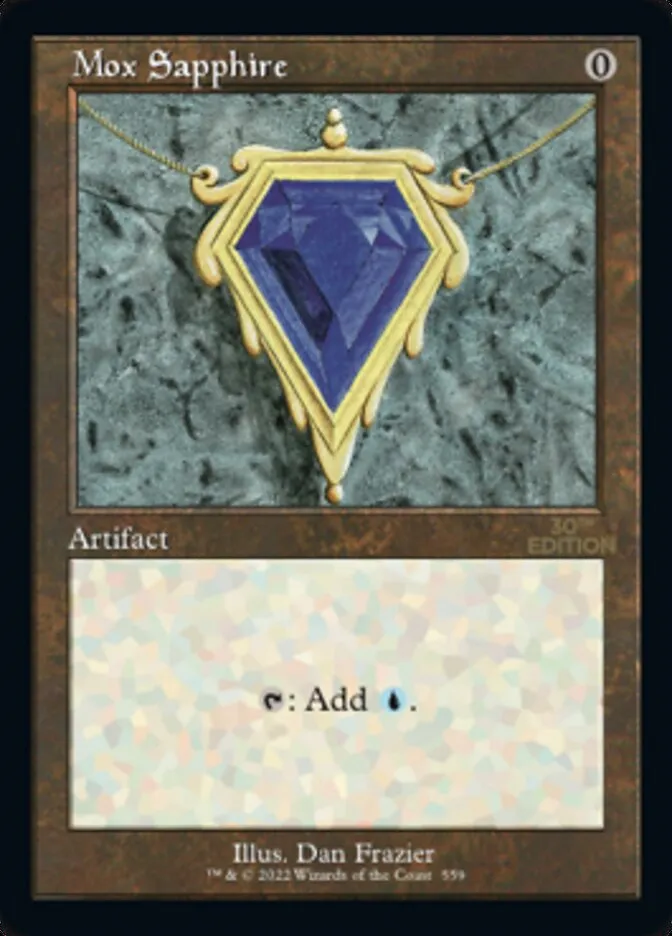 Mox Sapphire Front Face