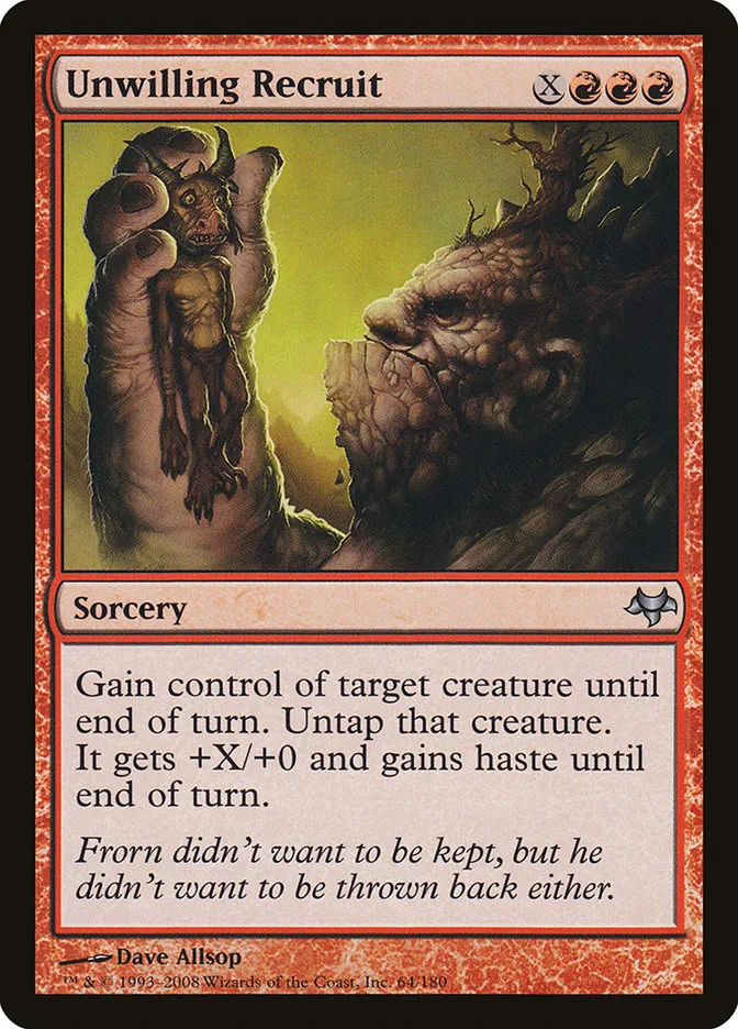 Unwilling Recruit Front Face