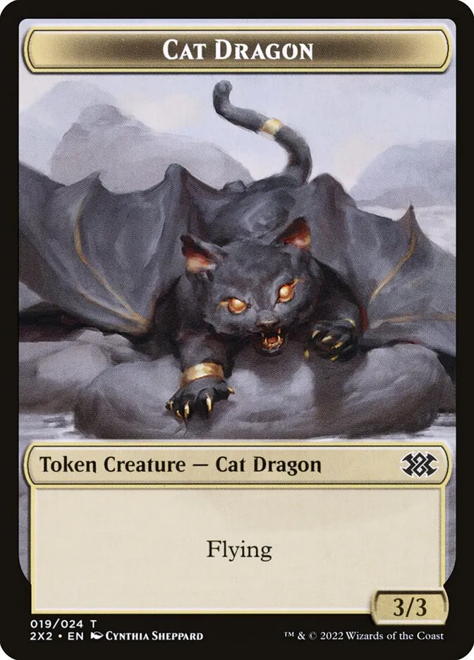 Cat Dragon Front Face