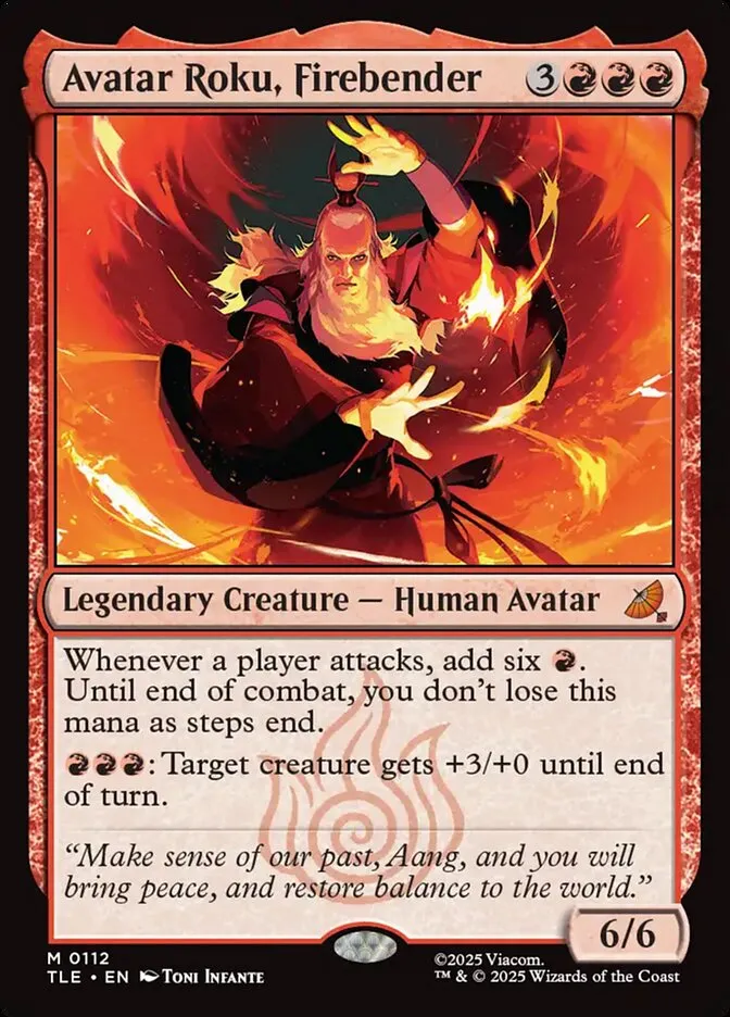 Avatar Roku, Firebender Front Face