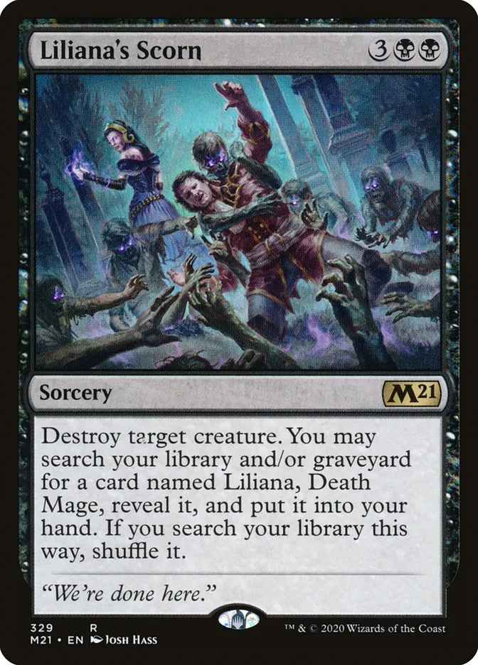 Liliana's Scorn Front Face