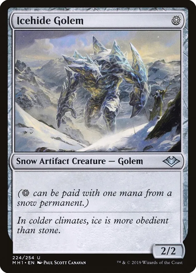 Icehide Golem Front Face