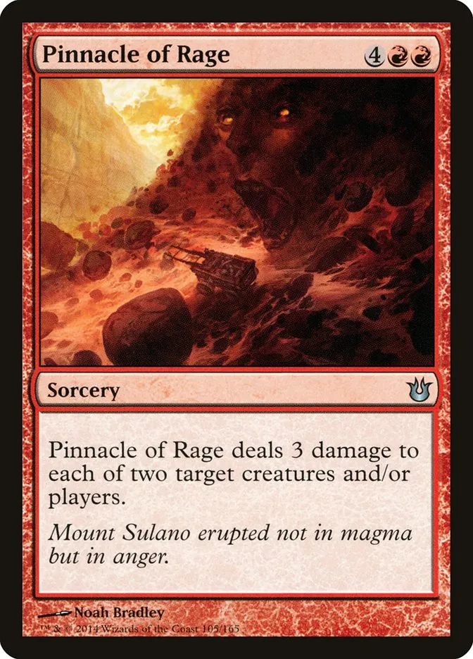 Pinnacle of Rage Front Face