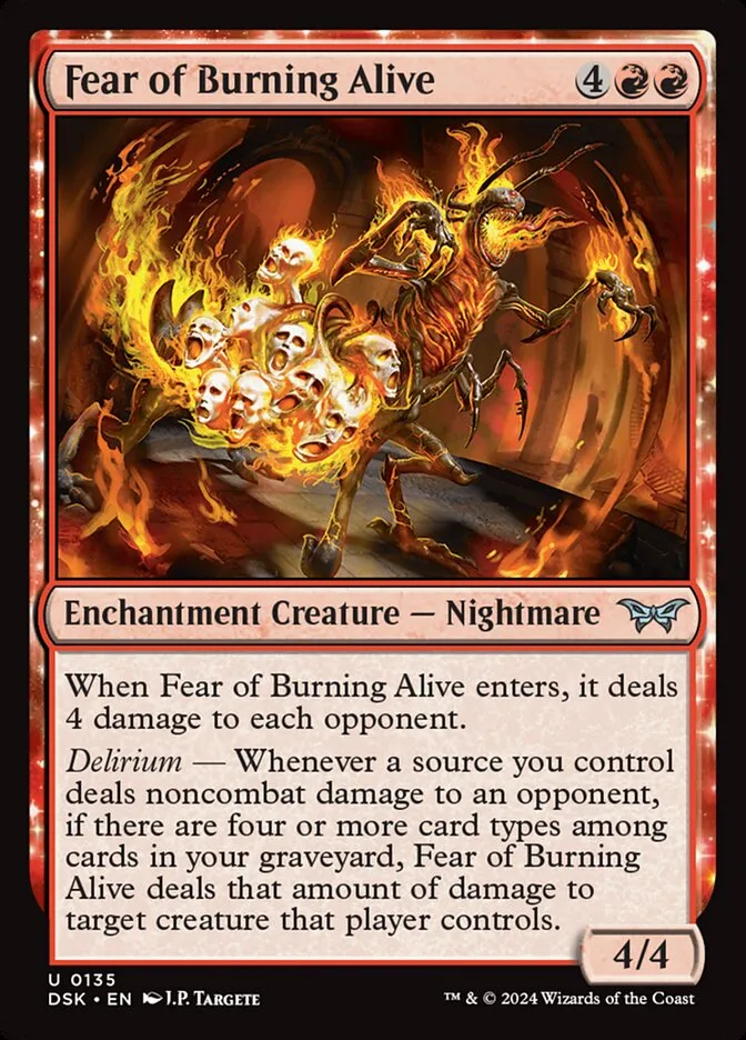 Fear of Burning Alive Front Face