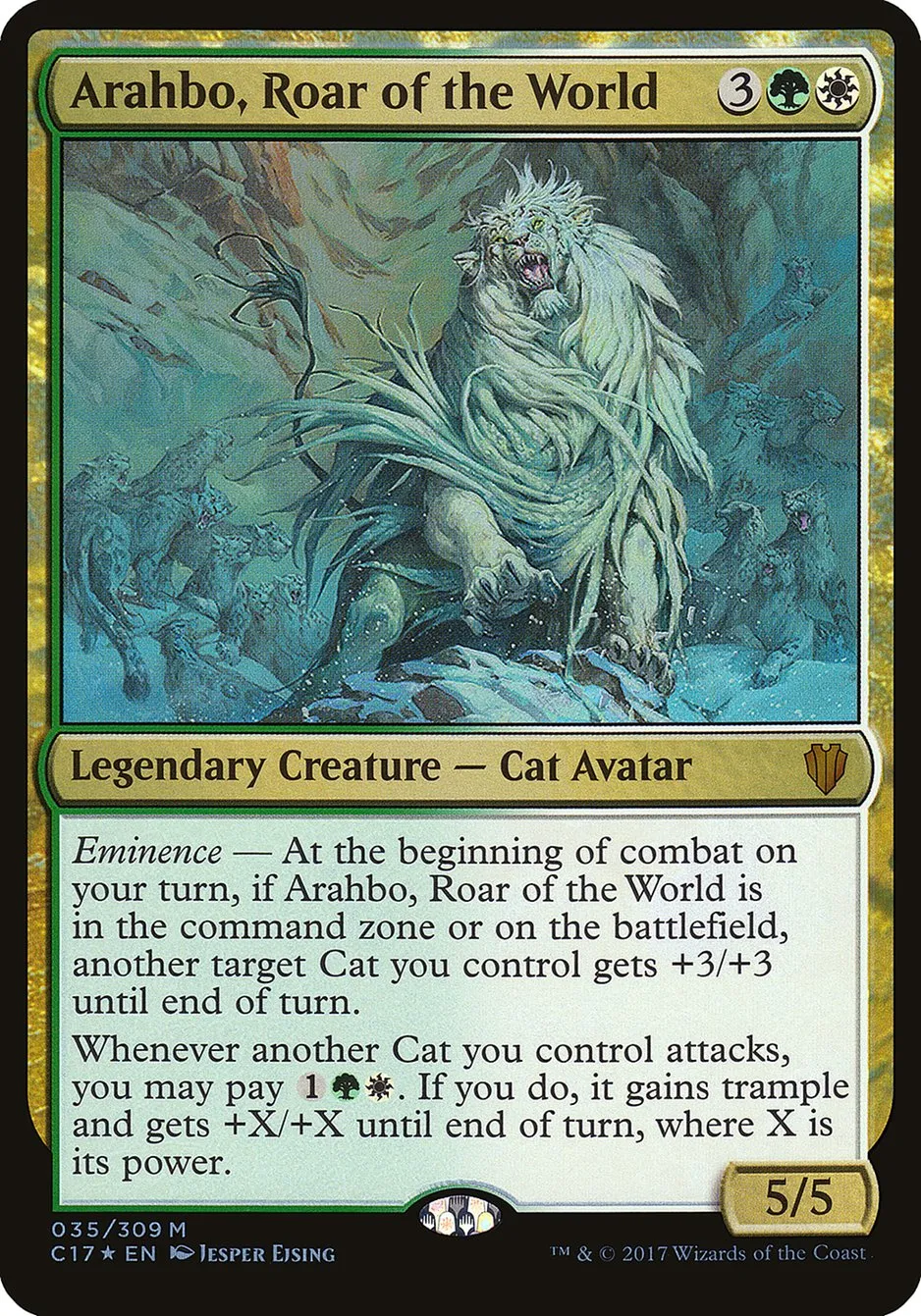 Arahbo, Roar of the World Front Face
