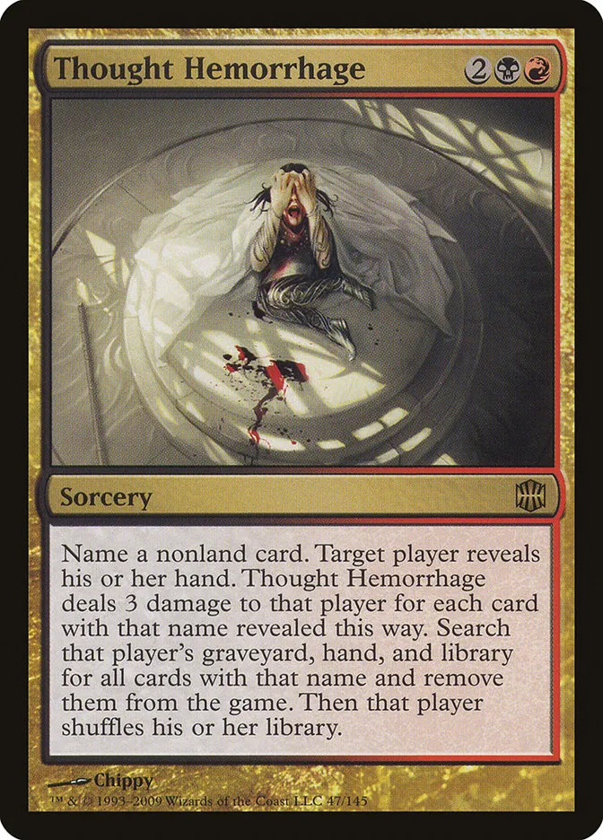 Thought Hemorrhage Front Face