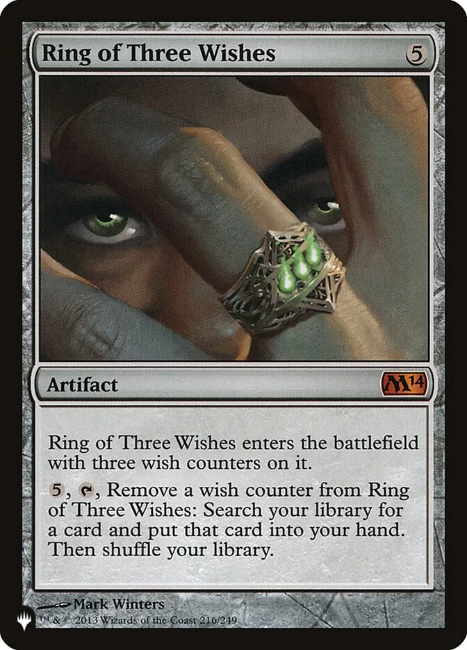 Ring of Three Wishes Front Face