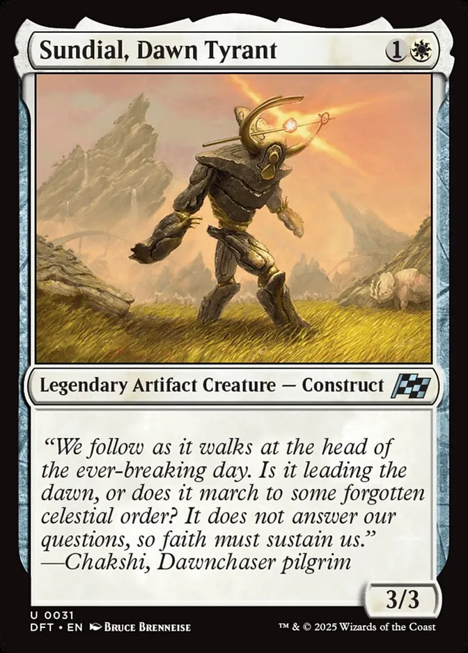 Sundial, Dawn Tyrant Front Face
