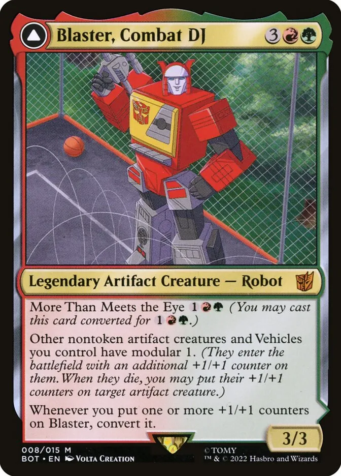 Blaster, Combat DJ // Blaster, Morale Booster Front Face
