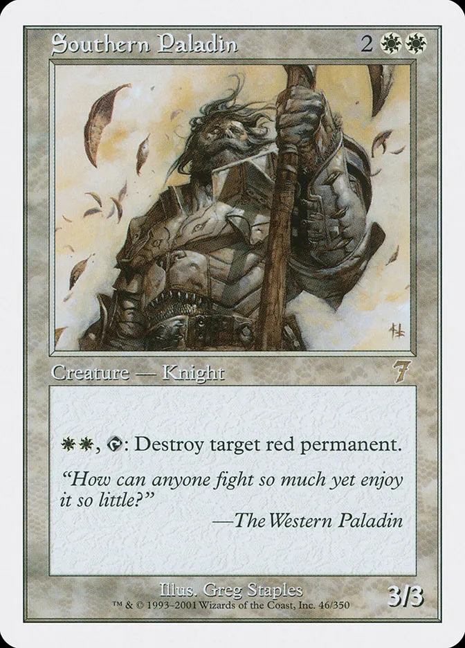 Southern Paladin Front Face