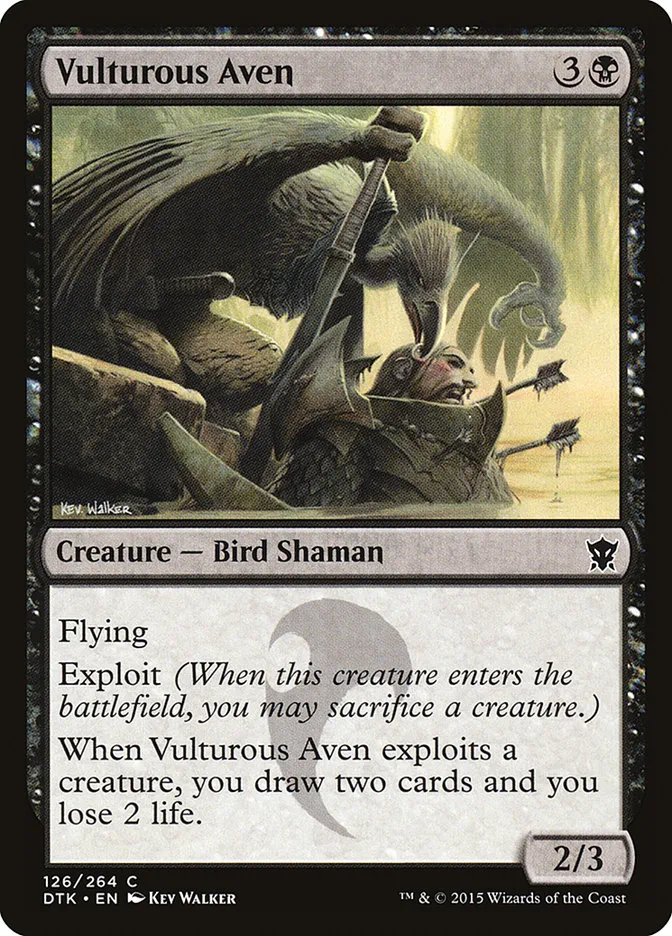 Vulturous Aven Front Face