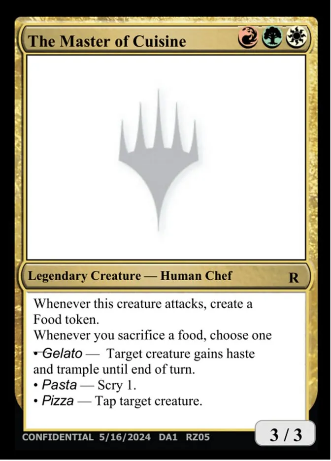The Master of Cuisine Front Face