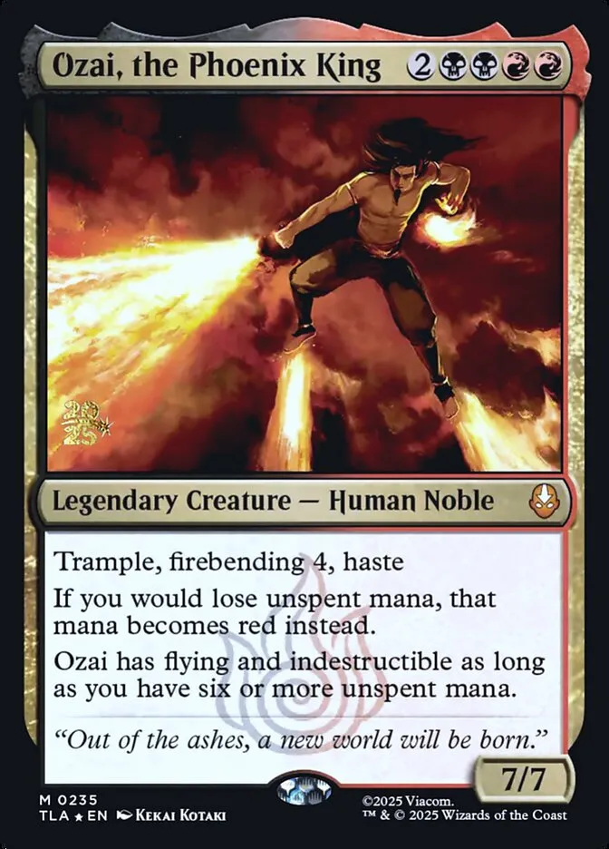 Ozai, the Phoenix King Front Face