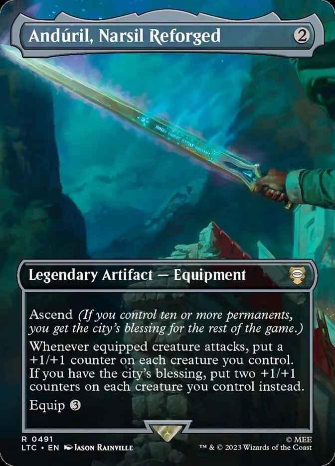 Andúril, Narsil Reforged Front Face