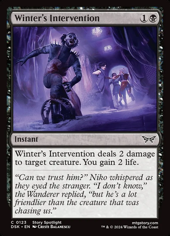 Winter's Intervention Front Face