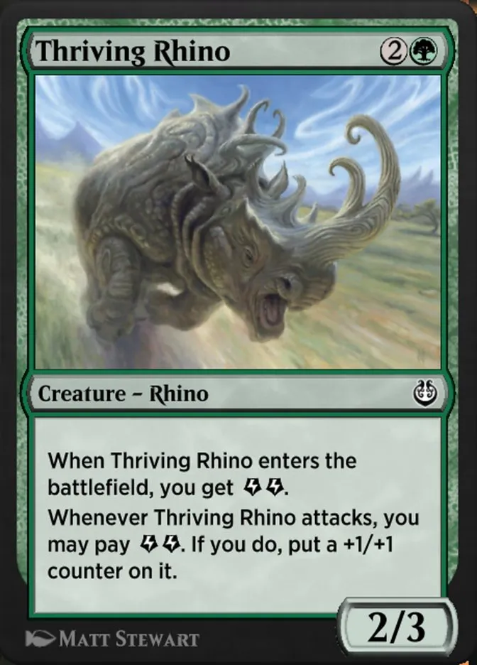 Thriving Rhino Front Face