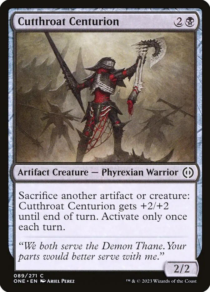 Cutthroat Centurion Front Face