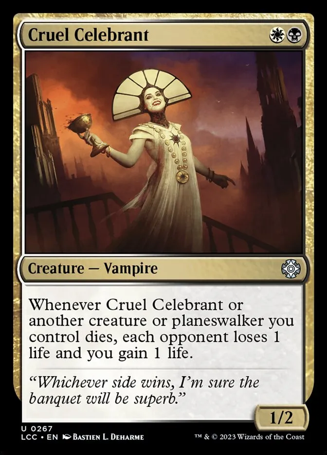 Cruel Celebrant Front Face