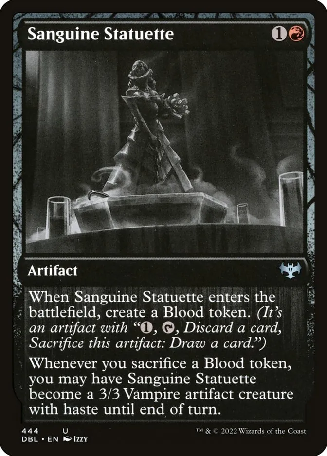 Sanguine Statuette Front Face
