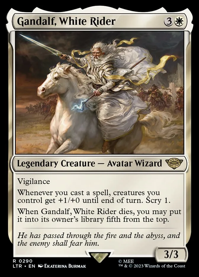 Gandalf, White Rider Front Face