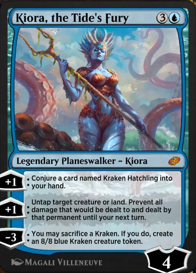 Kiora, the Tide's Fury Front Face
