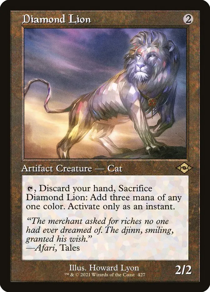 Diamond Lion Front Face