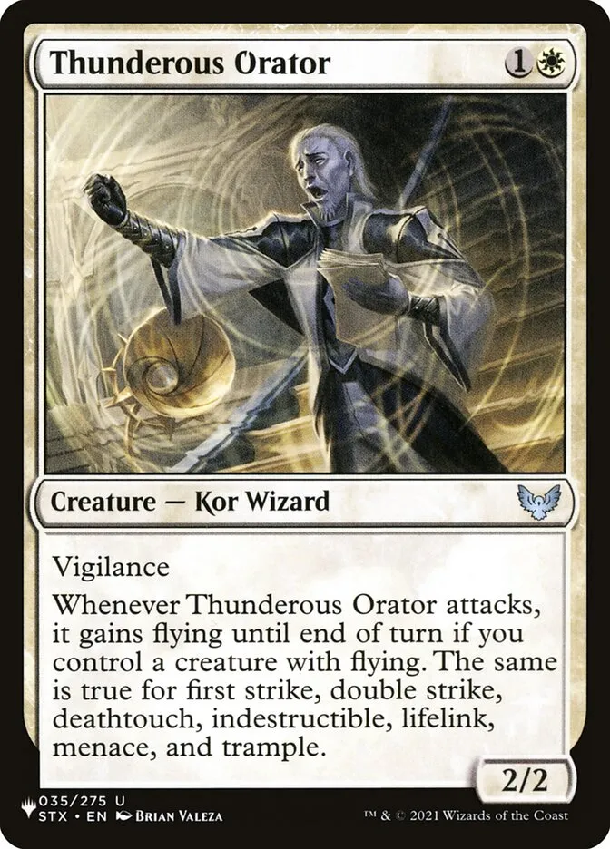 Thunderous Orator Front Face