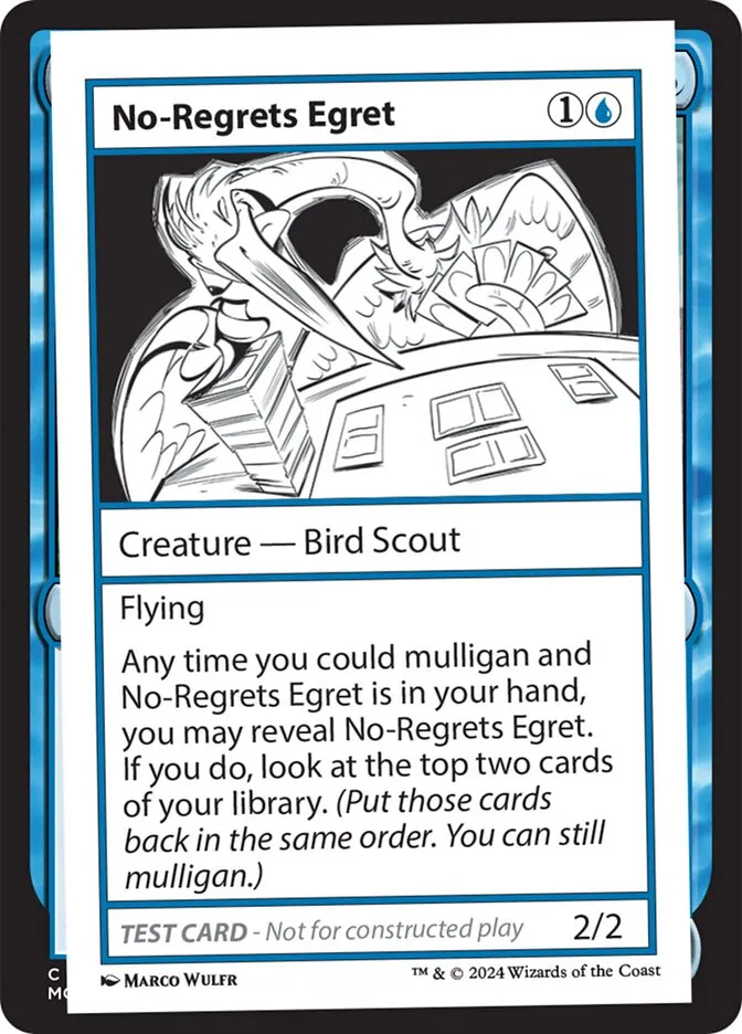 No-Regrets Egret Front Face