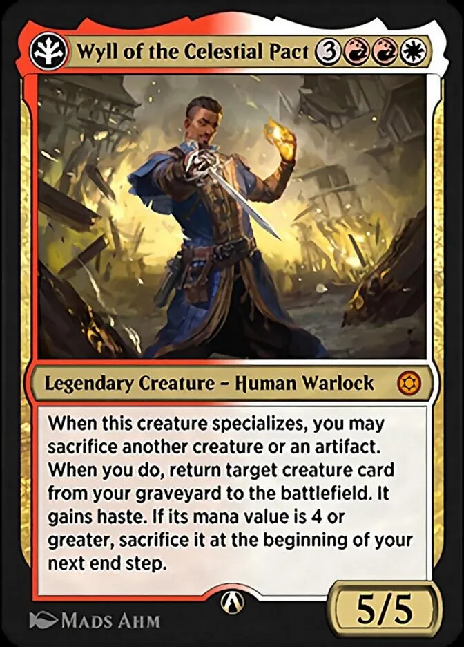 Wyll of the Celestial Pact Front Face