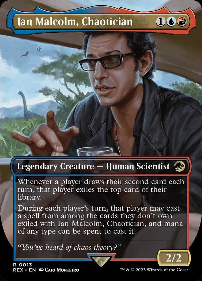 Ian Malcolm, Chaotician Front Face