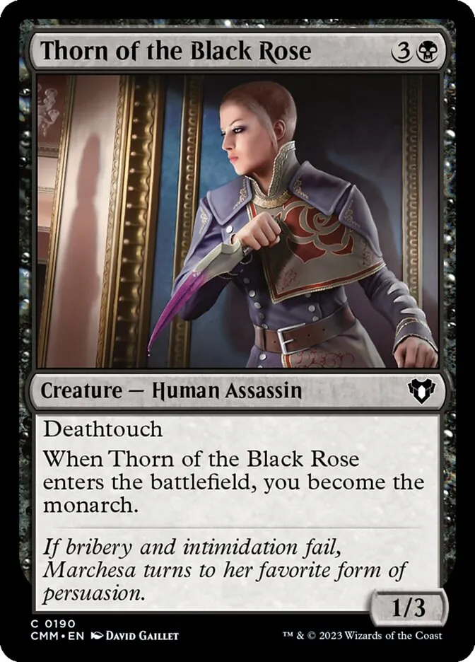 Thorn of the Black Rose Front Face