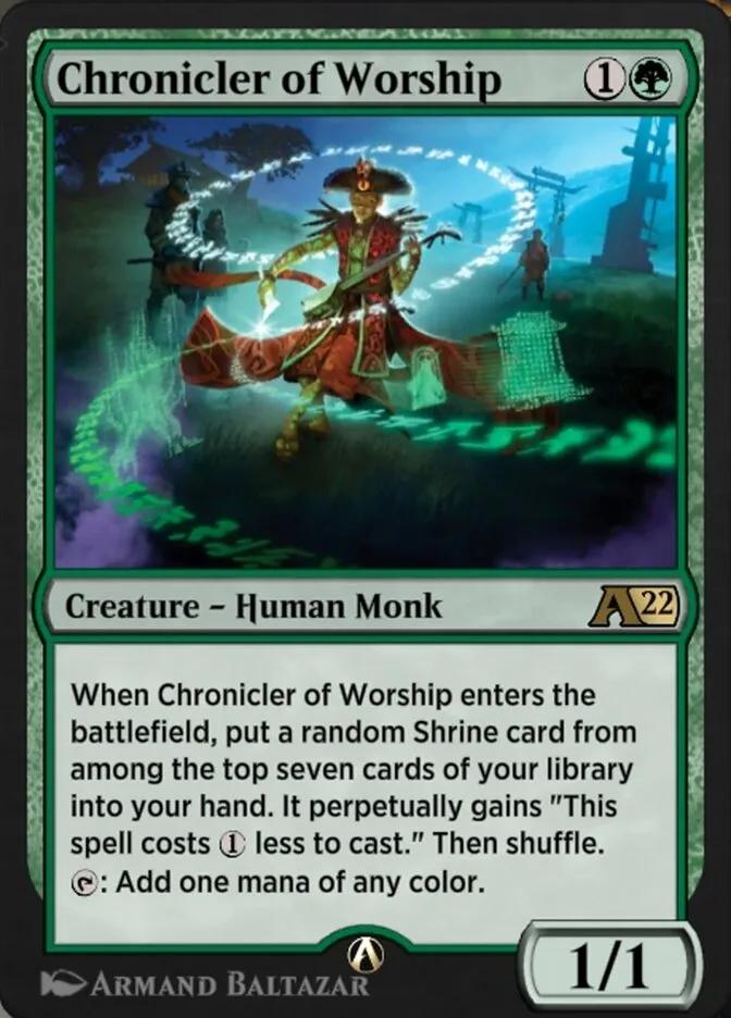 Chronicler of Worship Front Face