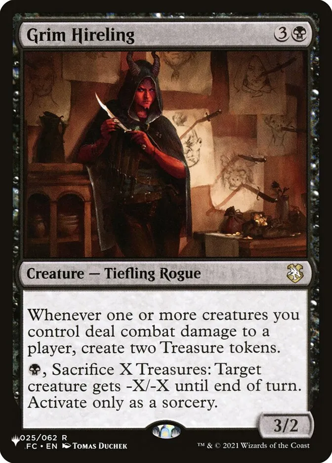Grim Hireling Front Face