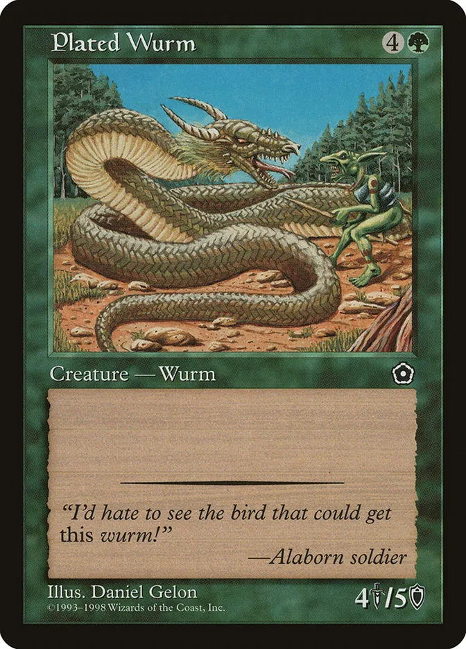 Plated Wurm Front Face