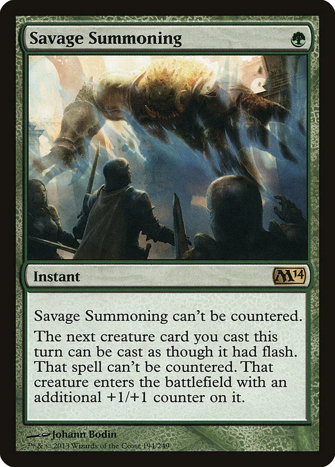 Savage Summoning Front Face