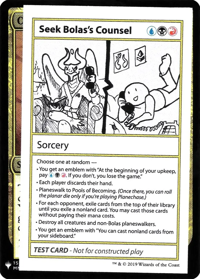 Seek Bolas's Counsel Front Face