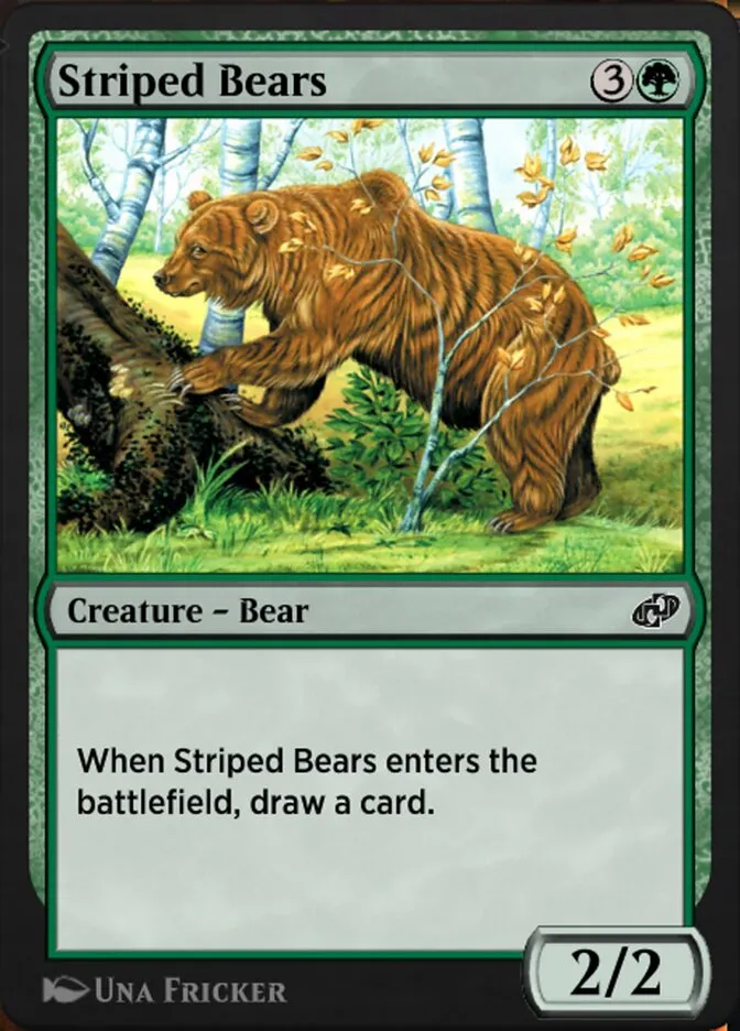 Striped Bears Front Face
