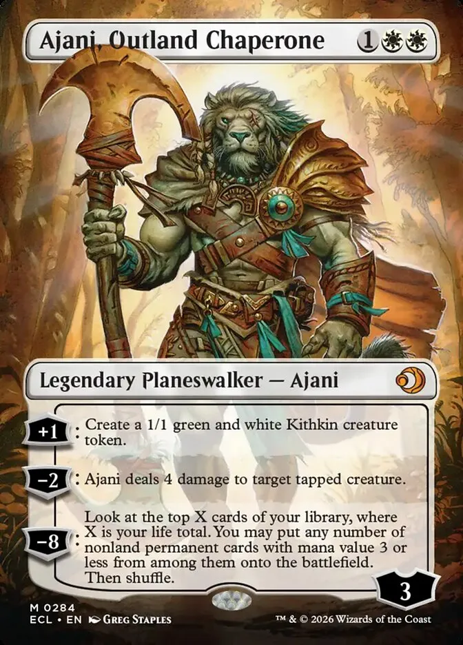 Ajani, Outland Chaperone Front Face