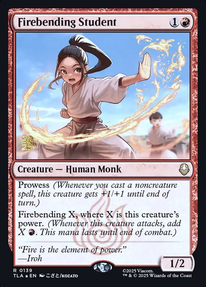Firebending Student Front Face