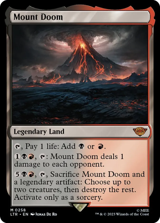 Mount Doom Front Face
