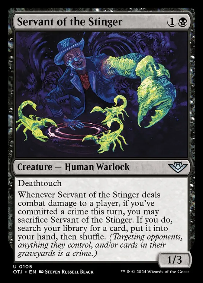 Servant of the Stinger Front Face